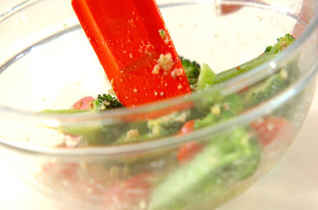 ブロッコリーのチーズ和えの作り方の手順4