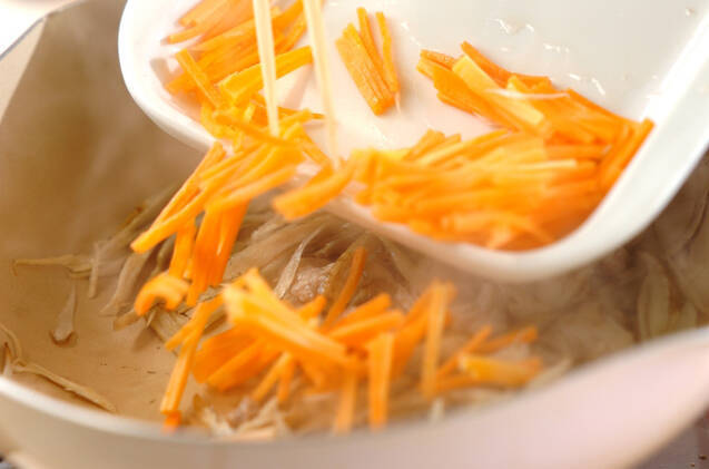 豚肉入りきんぴらの作り方の手順5