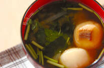 お麩の田舎みそ汁
