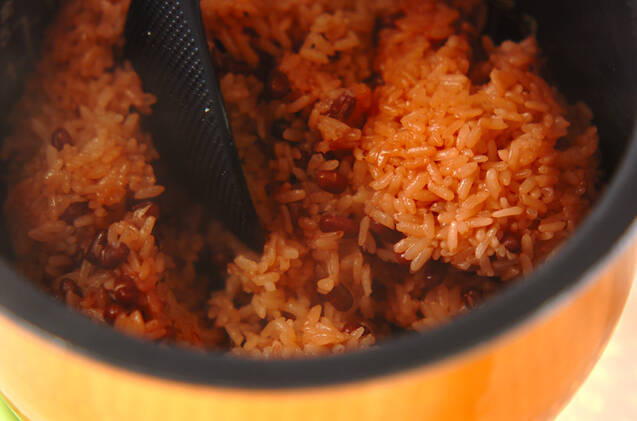 炊飯器で手軽に！赤飯  ふっくらもちもちの作り方の手順4