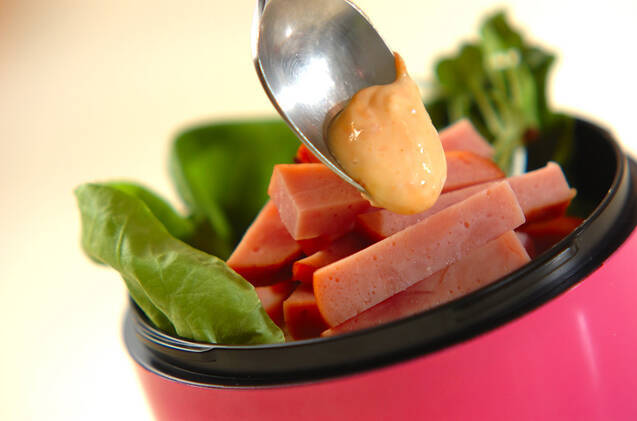 焼豚サラダごはんの作り方の手順3