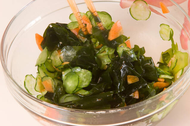 生ワカメの酢の物の作り方の手順6