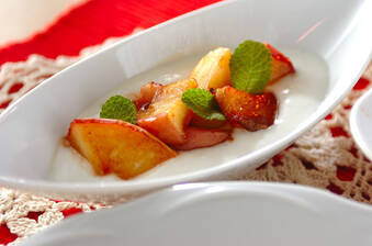 シナモンのアップルソテー