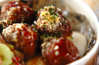 ミートボールのチーズ焼き