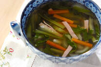 チンゲンサイのスープ