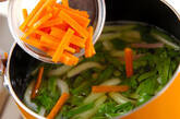 チンゲンサイのスープの作り方4