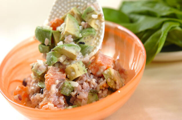 サーモンとアボカドのライスサラダの作り方の手順8