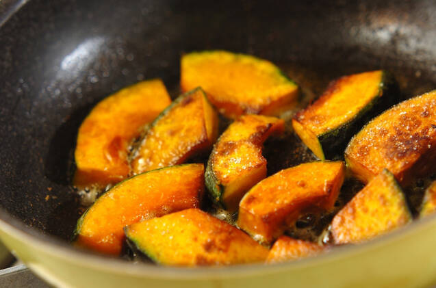 カボチャのバター焼きの作り方の手順3