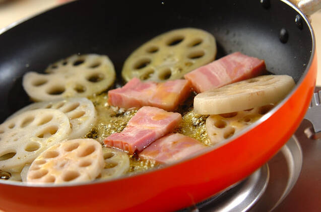 レンコンのオイル煮の作り方の手順3