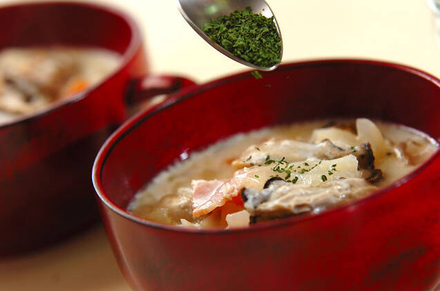 カキのチャウダーの作り方の手順8