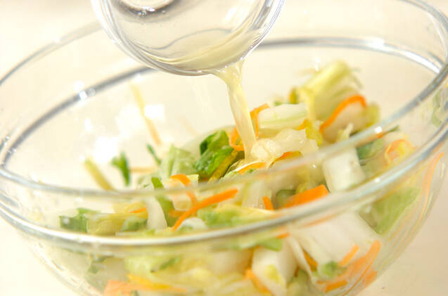 白菜の簡単もみ漬けの作り方の手順5