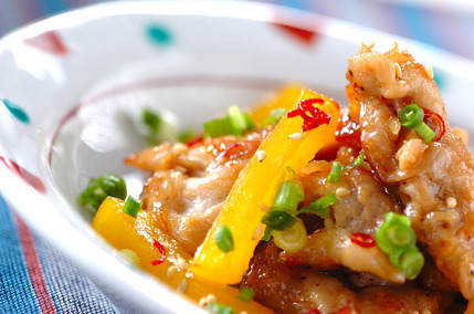 豚肉とたくあんの炒め物