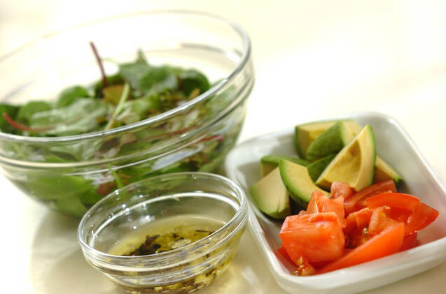 サラダピザの作り方の手順3