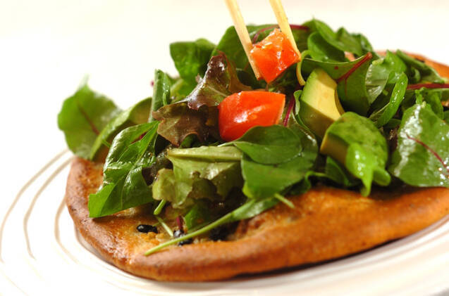 サラダピザの作り方の手順11