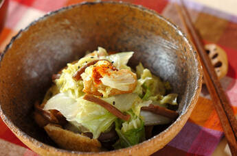 白菜とゼンマイのくったり煮