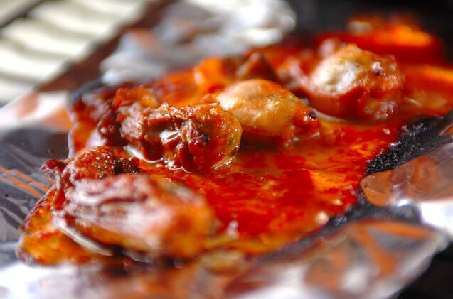 カキの甘辛焼きの作り方の手順2