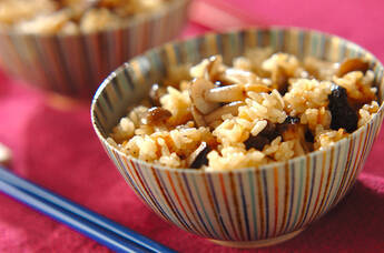 ひと味違うキノコご飯
