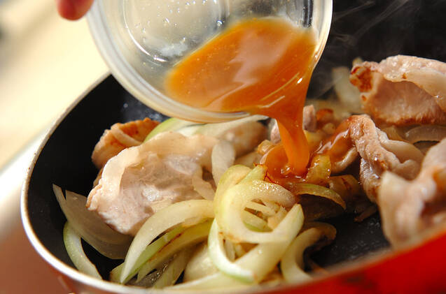 豚肉のみそ照り焼きの作り方の手順2