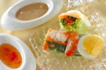 春キャベツの生春巻き