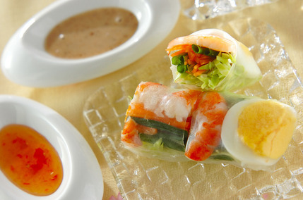 春キャベツの生春巻き