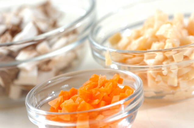 中華ダレ炊き込みご飯の作り方の手順2