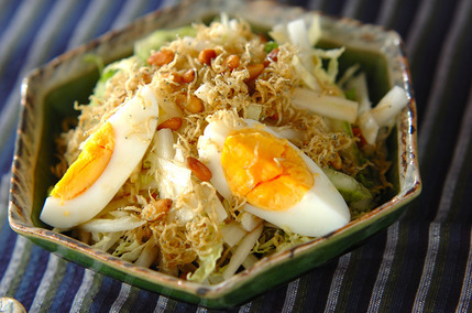白菜のカリカリジャコサラダ