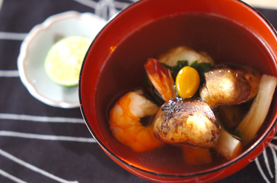 土瓶蒸し風松茸のお吸い物 レシピ 作り方 E レシピ 料理のプロが作る簡単レシピ