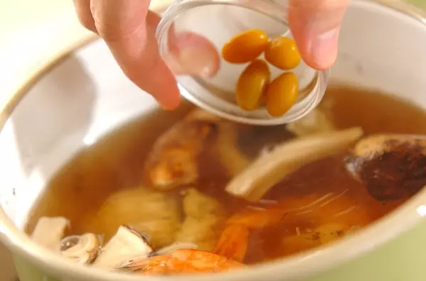 土瓶蒸し風松茸のお吸い物の作り方1