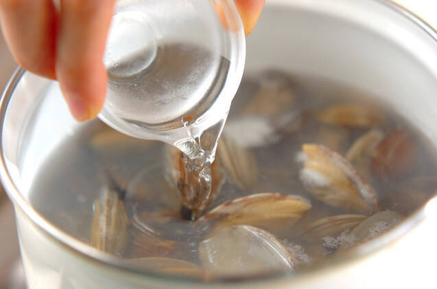 アサリのお吸い物の作り方の手順3