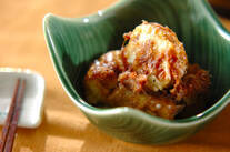 焼きナスのおかかしょうゆがらめ