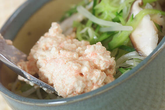 明太子豆腐丼の作り方の手順5
