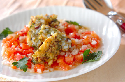 イカ団子トマトソース