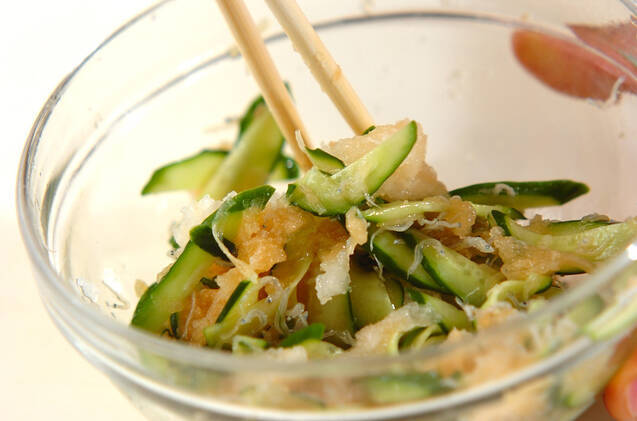 キュウリの甘酢ショウガ和えの作り方の手順5