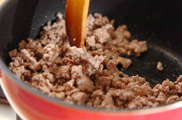 ひき肉のエスニック炒めの作り方の手順3