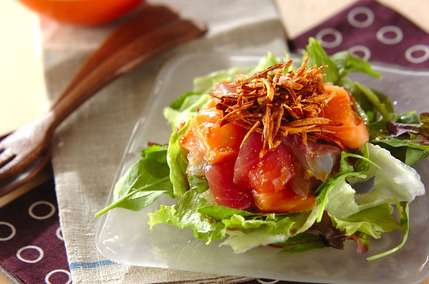 お刺身わさびドレッシングサラダ