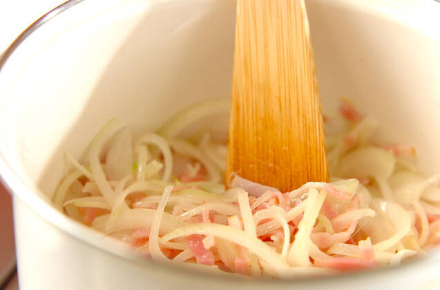 オニオントマトスープの作り方の手順3