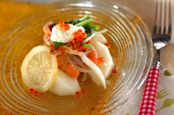 1 サーモンののマリネ