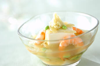 嵯峨豆腐・冷やし葛スープ