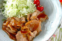 薄切り豚肉のショウガ焼き