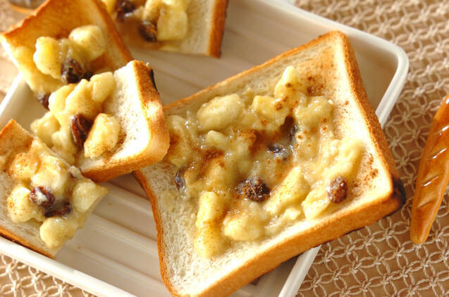 とろとろバナナジャムトースト