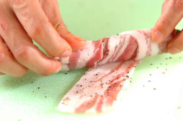 肉巻きグリーンアスパラの作り方の手順2