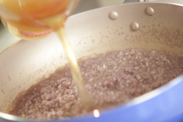 赤ワインリゾットの作り方の手順4