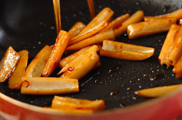 レンコンのシャキシャキ炒めの作り方の手順3