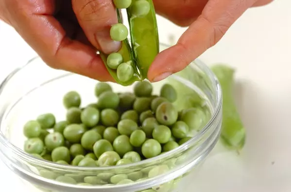 豆ご飯の下準備2