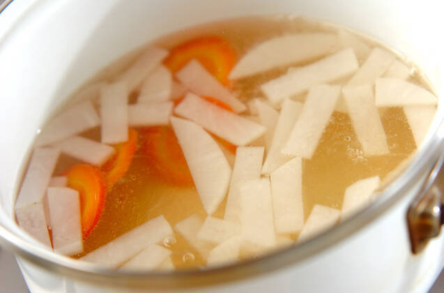 白みそのお雑煮の作り方の手順5