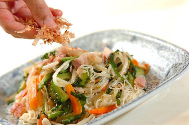 ゴーヤ入り素麺チャンプルーの作り方の手順9