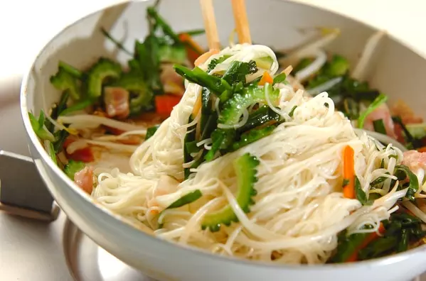 ゴーヤ入り素麺チャンプルーの作り方2