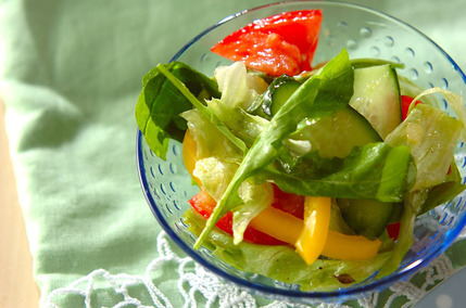 ルッコラのカラフルサラダ