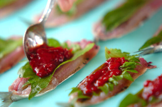 イワシの梅シソ焼きの作り方の手順5