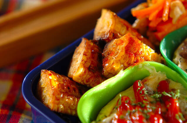 コーンのピリ辛バター焼き